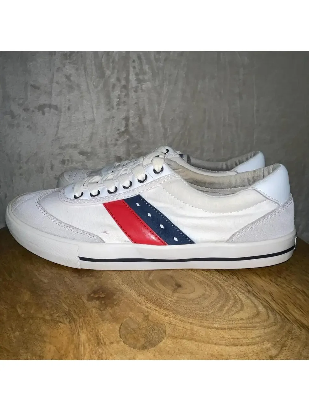 Original Penguin Cole Canvas and Leather Sneakers Men's Size  US 8M